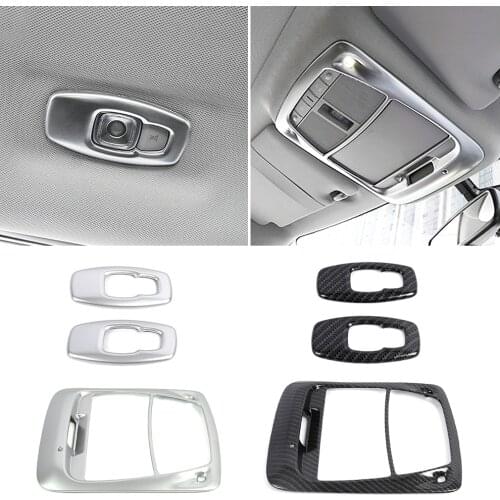 For Renault Koleos 2017-2020 Reading Light Lamp Cover Protectors Molding Trim Interior Sticker ABS Accessories For Samsung QM6