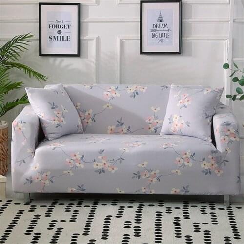 Flower Stretch Sofa Cover Slipcovers Elastic All-inclusive Couch Case for Different Shape Sofa Loveseat L-Style Sofa Case 1pc