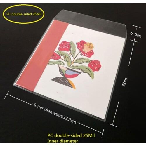 10Pcs/Bag PVC Double-sided Record Protective Sleeves Flat Open Top Bag Cover for 12'' Double LP 2LP Vinyl Records A16 21