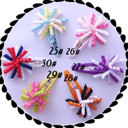 30 BLESSING Good Girl 1.5" Corker Hair Bow Use 1/8" Ribbon Snap Clip 48 No