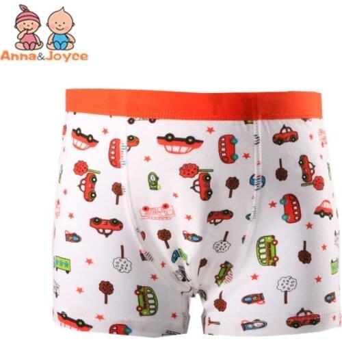5 Pcs/lot Modal Cartoon Boxer Boys Boxers Kids Underwear Boys Underwear Childrens Pants Suit 2-9years