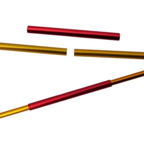 6pcs/lot Aluminum Alloy Tent Pole Emergency Tube Single Repair Tube Suitable For Tent Poles Within 8.5mm In Diameter