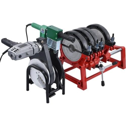 63-200 Manual Type Butt Welding Machine PE Fusion Welding Machine Pipe Hot Melt Machine Digital Display PE Butt Fusion Welder