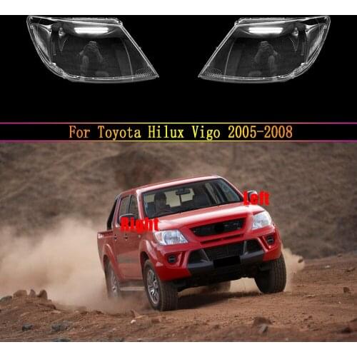 Auto Light Caps For Toyota Hilux Vigo 2005~2008 Car Headlight Cover Lampcover Lampshade Lamp Glass Lens Case