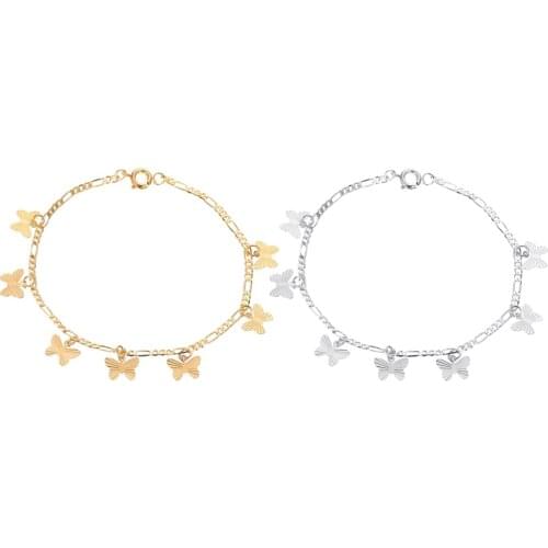 Simple Butterfly Pendant Bracelet Women Sweet Charming Beach Bangle Jewelry Gift Fashion Special Appearance Choker Jewelry