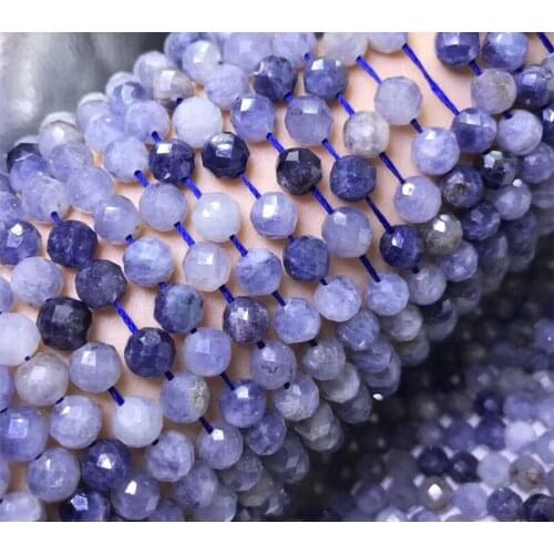 Loose beads light color iolite faceted 3/7mm 14inch for DIY jewelry making FPPJ wholesale beads nature