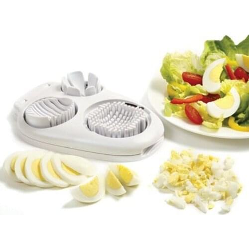 Fast 3 In 1 Multi-Boiled Egg Slicers Cutter Multifunction Stainless Steel Slicer Wedger Dicer Tool New Fruit Slicer Shredders