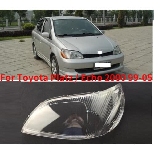 CAPQX For Toyota Platz / Echo 2000 99-05 Front Headlamp Headlight Cover Lampshade Bright Waterproof Lampcover light Shade Shell