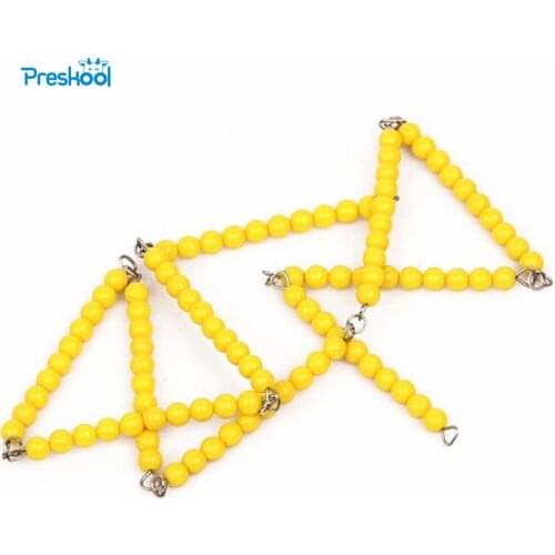 Baby Toy Montessori 10 String Bead Chain 100 Pcs Math Early Childhood Education Preschool Training Kids Toys Brinquedos Juguetes