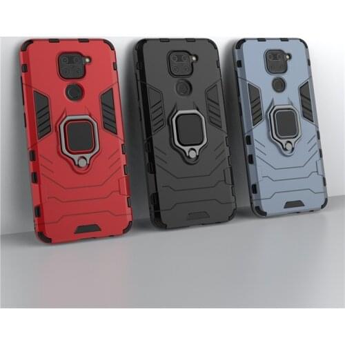 For Xiaomi Redmi Note 9s 9 s Case Armor PC Cover Metal Ring Holder Phone Case For Redmi Note 8 Pro Cover Shockproof Hard Bumper