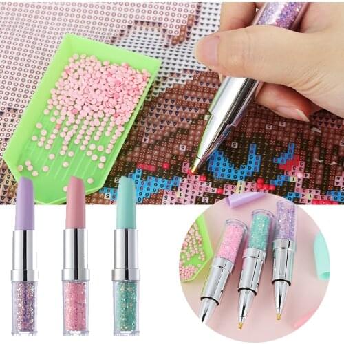DIY Crafts Sewing Embroidery Tool 5D Round Diamond Point Drill Pen Painting Cross Stitch Accessories Sewing Household