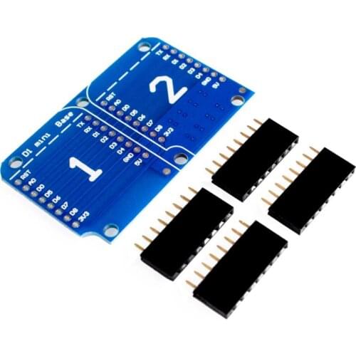 Double Socket Dual Base Shield for D1 Mini NodeMCU ESP8266