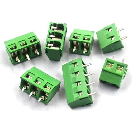 5pcs KF127 5.00MM 2P 3P 4P Terminal post KF127 2P 3P spacing 5.0MM can be spliced ​​screw type 300V / 10A