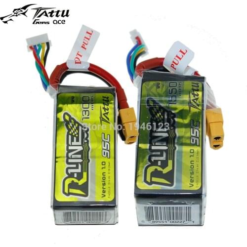 TATTU LiPo Battery 4S 1300mah 1550mah 95C 14.8V V1.0 XT60 Violence Lithium Li-Polymer Battey for FPV Racing Drone Quadcopter