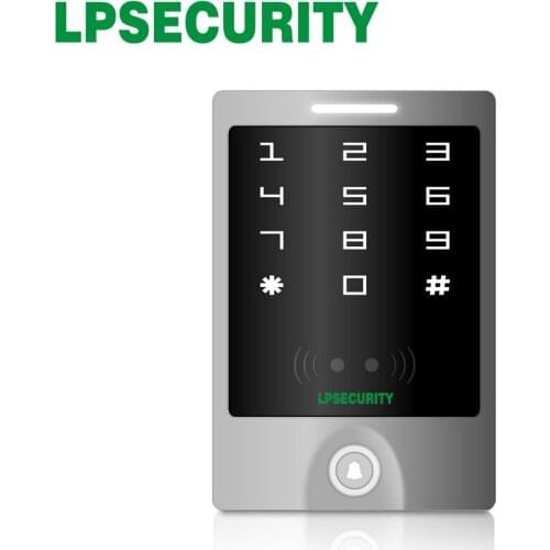 LPSECURITY IP65 waterproof Touch Panel RFID125KHz EM Door Access Control sTouch W-w