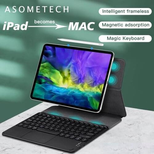 Magnetic Bluetooth Touchpad Keyboard Case for IPad Pro 11 Case 12.9 2018 2020 IPad Air 4 Bluetooth Magic Keyboard Cover Mouse