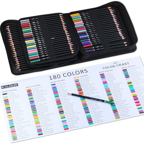 180 color oil pencil 3.8mm core art pencil set, coloring gift for artist children