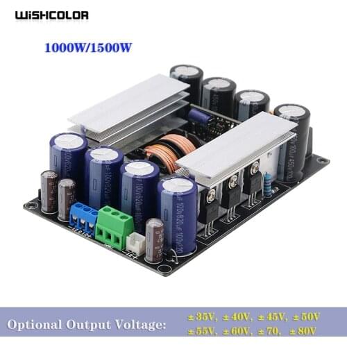 New 1000W/1500W Input AC200-240V LLC Soft Switching Power Supply Module Amplifier Output Voltage ±35V ±45V ±50V ±55V ±60V ±70V