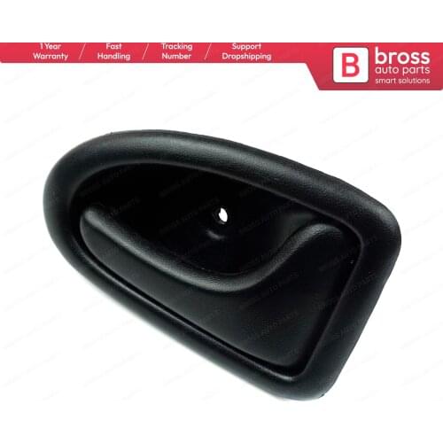 Bross BDP78 Interior Door Handle; Front and Rear Right Doors; Black for Renault Clio 2; renault Scenic 1; Renault Trafic