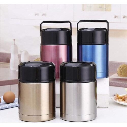 Food Jar Wide Mouth for Hot Food,Lunch Box with Handle Lid,Leak Proof Double Wall Vacuum Insulated Soup Container