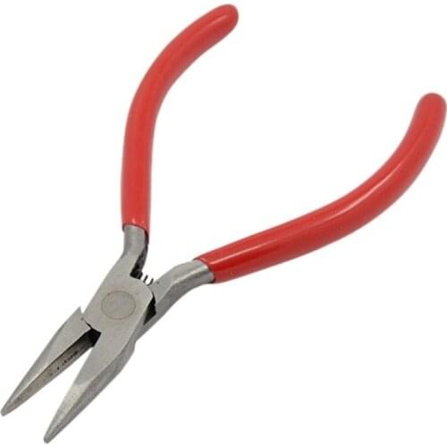 Carbon Steel Jewelry Pliers Short Chain-Nose Polishing Jewelry Making Tools 130x78x10mm