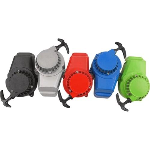 Full Color Aluminum Pull Starter For 2 Stroke 47cc 49cc Engine Mini Moto Dirt Bike Pocket Bike Gas Scooter ATV Quad Motorcycle