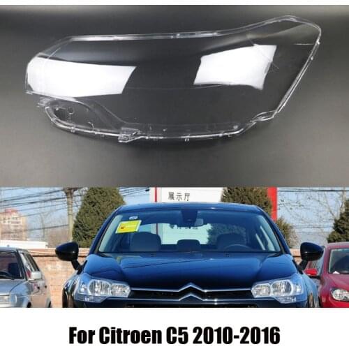Headlamp Lens For Citroen C5 2010 2011 2012 2013 2014 2015 2016 Headlight Cover Replacement Front Car Light Auto Shell