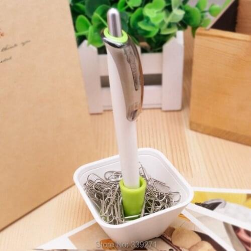 School And Office Supplies Plastic Clips Holder Dispenser