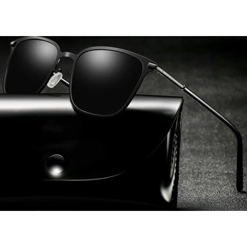 Mens Sunglasses New Box Polarizing Metal Drivers Night Vision Custom Prescription Sunglasses 864