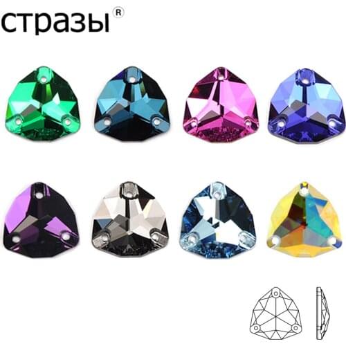 Mix Colors Crystal Trilliant Strass Sew on stones Sewing K9 Glass Craft Glass Rhinestones for Wedding Dresses Decoration