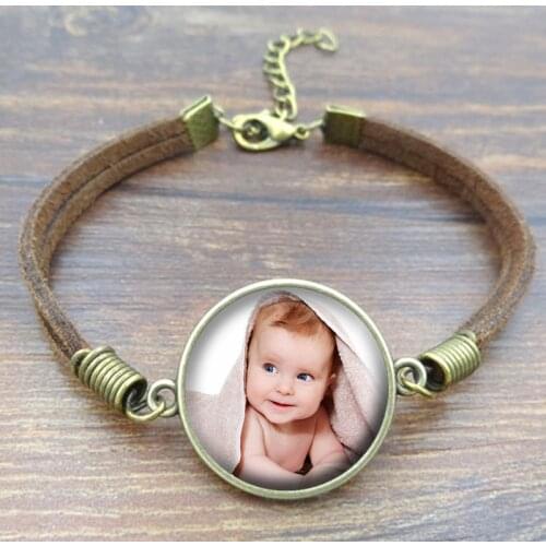 2018 Custom Photo Rope Bracelet Photo of Your Baby Child Mom Dad Grandparent Loved One Gift for Family Member Gift