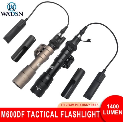 WADSN Tactical Flashlight M600DF with SL07 Scout Dual Switch Airsoft Torches 1400 Lumen Pistol Lamp WD04019 Softair Weapon Light