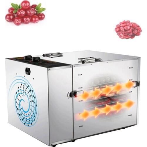 10 Layer Commercial Professional Fruit Food Dryer Stainless Steel Food Fruit Vegetable Pet Meat Air Dryer Electric Dehydrator