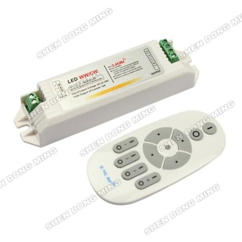 Popular RF Wireless DC12-24V 12A LED Controller With touch screen remote color temperature controller for LED Light