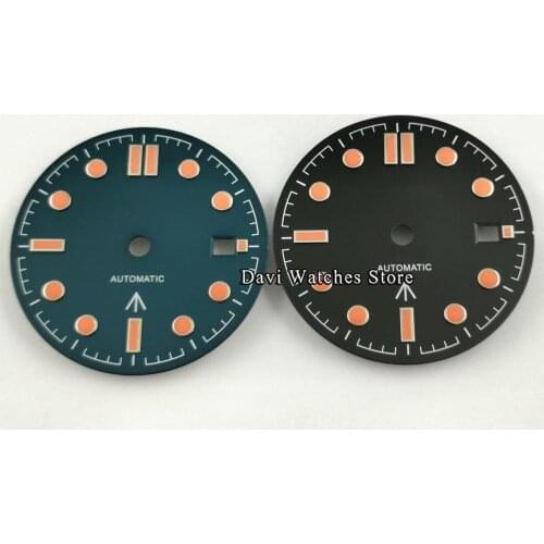 Bliger 31mm Black/Blue Dial Fit for eta 2836/2824 Miyota 8215 821A 82 Series DG2813/3804 Seagull St1612 Movement Watch Dial