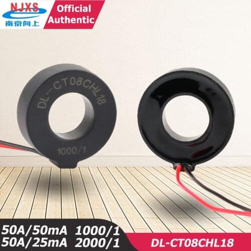Micro Precision AC Current Sensor Transformer DL-CT08CHL18 50A/50mA 1000/1 50A/25mA 2000/1 High Quality Current Transformer