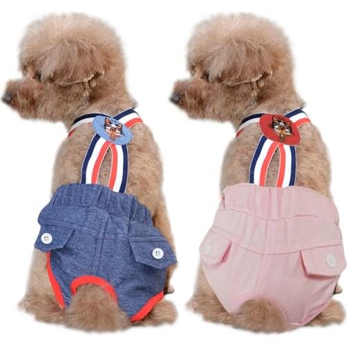Washable Dog Cat Diaper Pants Physiological Female Dogs Cats Pants Underwear Soft Girl Pet Shorts Sanitary Panties XS-XL