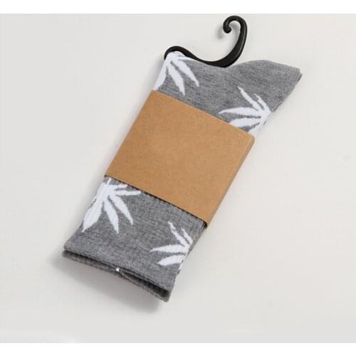 Comfortable 1 Pair High Quality Cotton Socks Leaf Maple Leaf Casual Long Weed Crew Sock Spring And Autumn Fashion