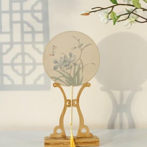 Old changmen four gentlemen old style fan old style Hanfu fan old style Hanfu fan old style tassel female fan