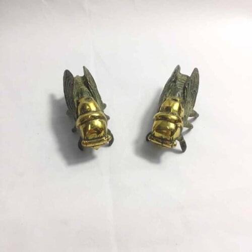 1 PC Pure Copper Cicada Furniture Decoration Household Handicrafts Home Small Crafts Creative Decoration