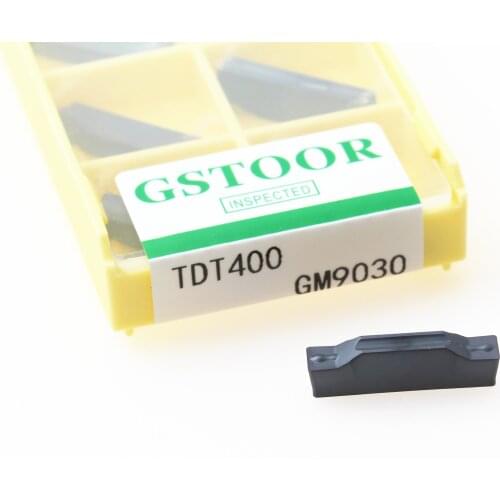 10PCS TDT2 TDT3 TDT4 GM9030 Carbide Grooving Insert Turning Tools CNC Lathe Tool Parts Parting off For Stainless Steel