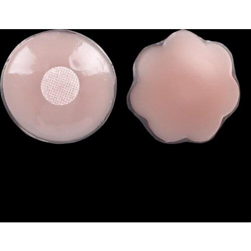 100Pcs Sexy Silicone Nipple Covers Patch Bra Pads Women Breast Petals Removable Reusable Invisible Bra Flower Round Heart Shape