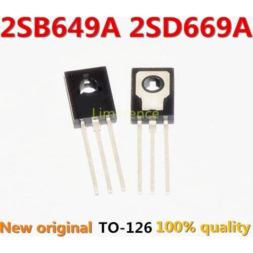 20pcs 2SB649A 2SD669A TO-126 (10pcs B649A + 10pcs D669A) Audio on tube
