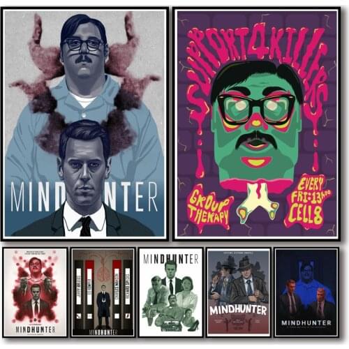 20 Designs Tv Show Mindhunter Whitepaper Poster Artwork Fancy Wall Sticker for Coffee House Bar A3