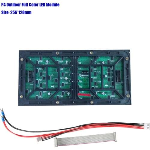 256*128mm 64*32pixels 1/8 Scan Outdoor SMD1921 3in1 RGB full color P4 LED module for Outdoor LED display screen