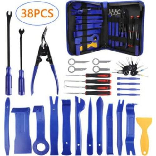 38pcs Hand Tool Set Door Panel Removal Tool Multifunction Removal Tool Kit Auto Car Opening Repair Tool Set