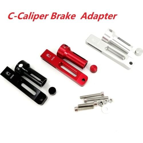 406 451 Folding Bike Road C-Type Brake Conversion Adapter Front Rear Extension Mount Stand 7075 Aluminum Alloy Black Red Silver