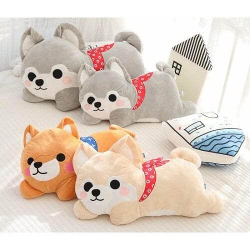 70cm/90cm Soft Pillow Shiba Inu Plush Toy Stuffed Bed Pillow Cushion Doll Dog Nap Pillow Rest Pillow Baby Children Birthday Gift
