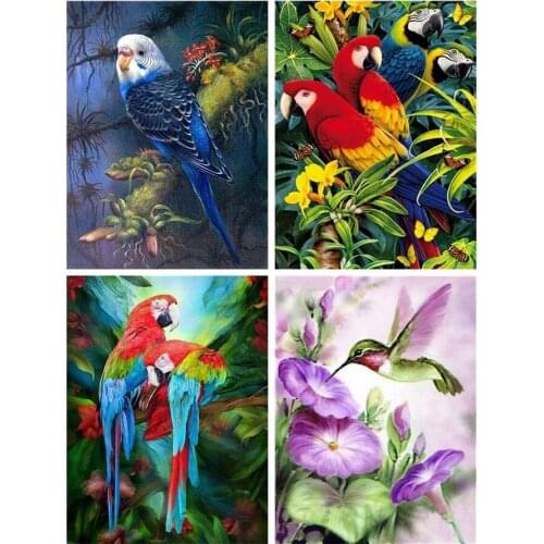 Diamond Painting 5D Diy Full Square Animals Bird Flowers Mosaic Rhinestone Embroidery Wall Art Pictures for Home Decoration