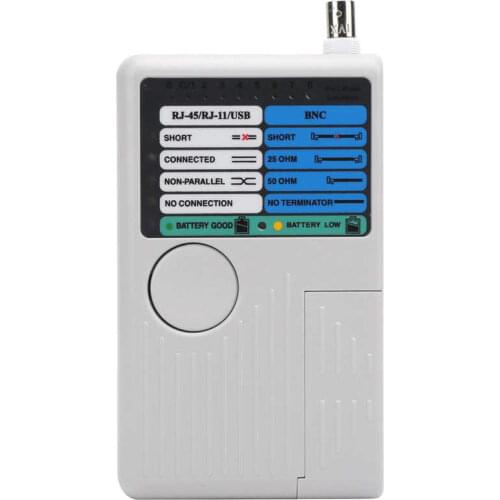 Network analyzer Multifunctional Cable Tester Wire Network Cable Metal Wire Remote Continuity Detection Tool for BNC RJ11 RJ45